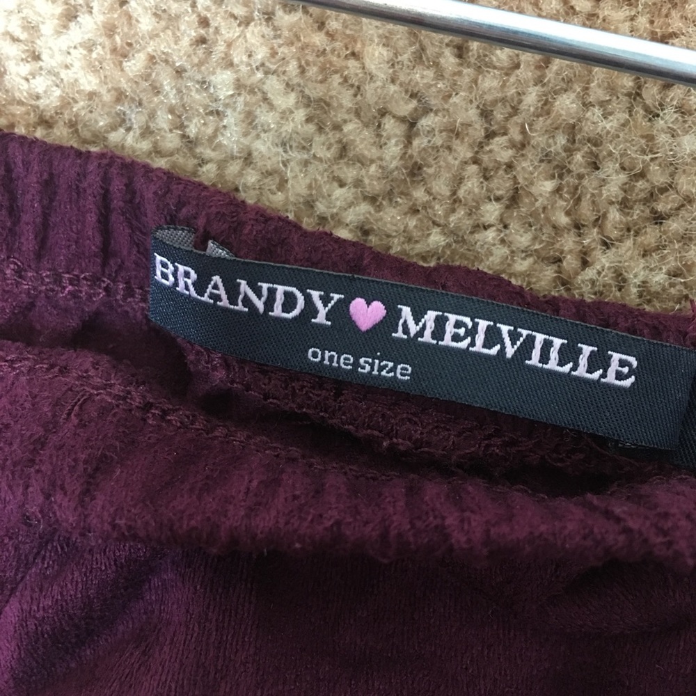 BRANDY MELVILLE MINI MAROON SKIRT